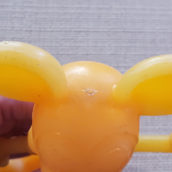 Vintage '70s Marx Toys Mickey Mouse toy in orange plastic - Picture 5 of 9